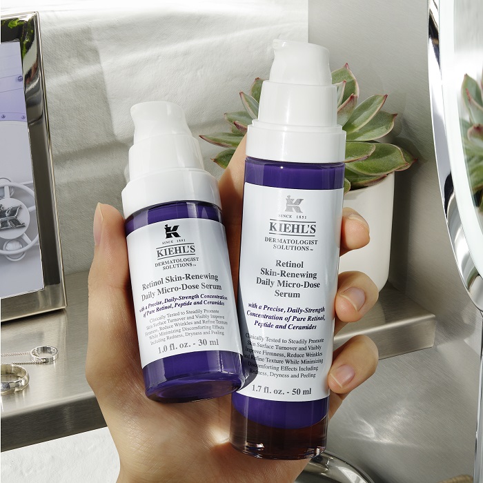 Kiehl's Retinol Skin-Renewing Daily Micro-Dose Serum Kiehl's Retinol Skin-Renewing Daily Micro-Dose Serum lifestyle shot